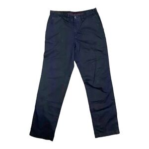 🕴️ Massimo Dutti Men’s Black Chino Pants Size 32 👖‎ Slim Modern Fit Trousers